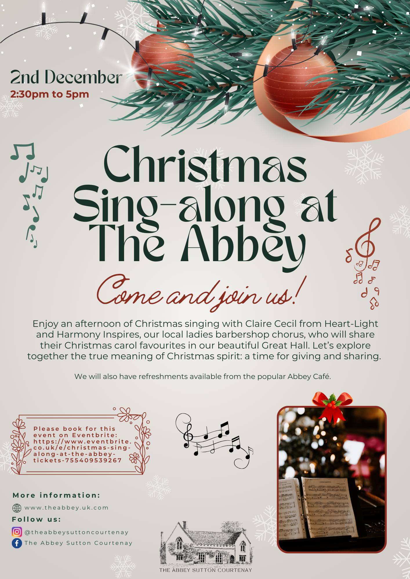 Christmas Sing-along at the Abbey